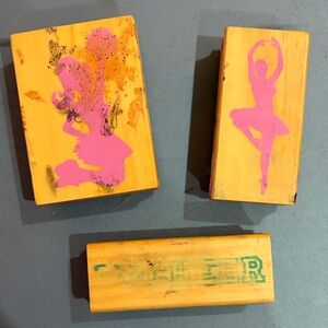 Cheer and Dance Rubber Stamp Set